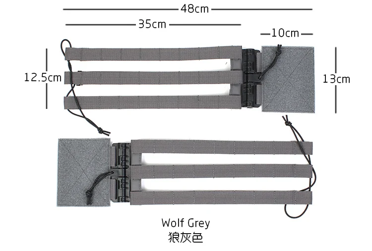 Vista frontal del chaleco PEW