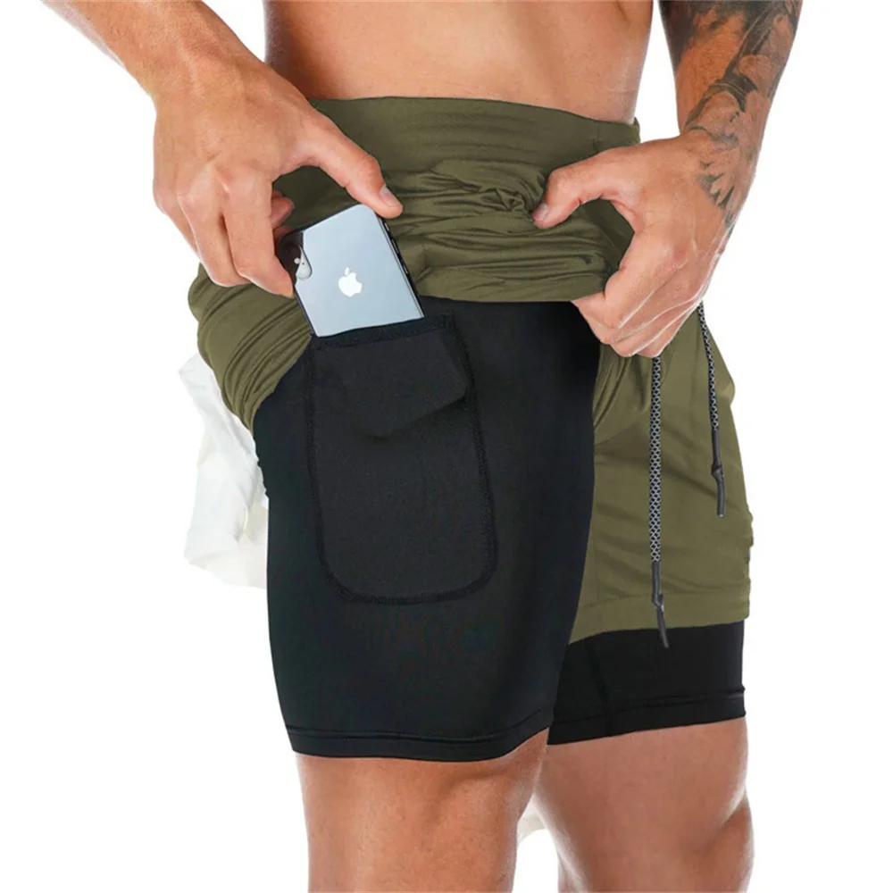 Pantalón corto táctico hombre secado rápido doble capa para aire libre - imagen 3