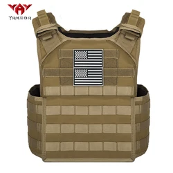 YAKEDA chaleco táctico MOLLE ligero transpirable, personalizable