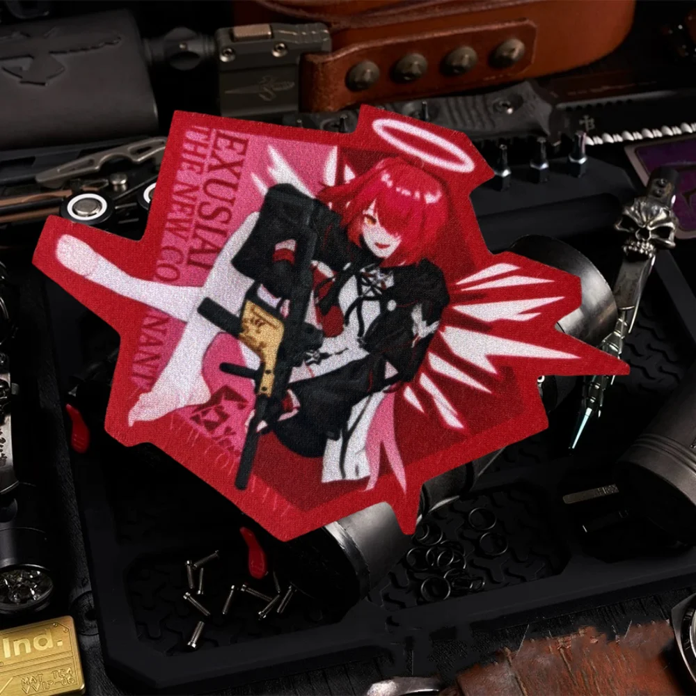 Parche táctico militar para niñas con insignia moral anime gancho - imagen 3
