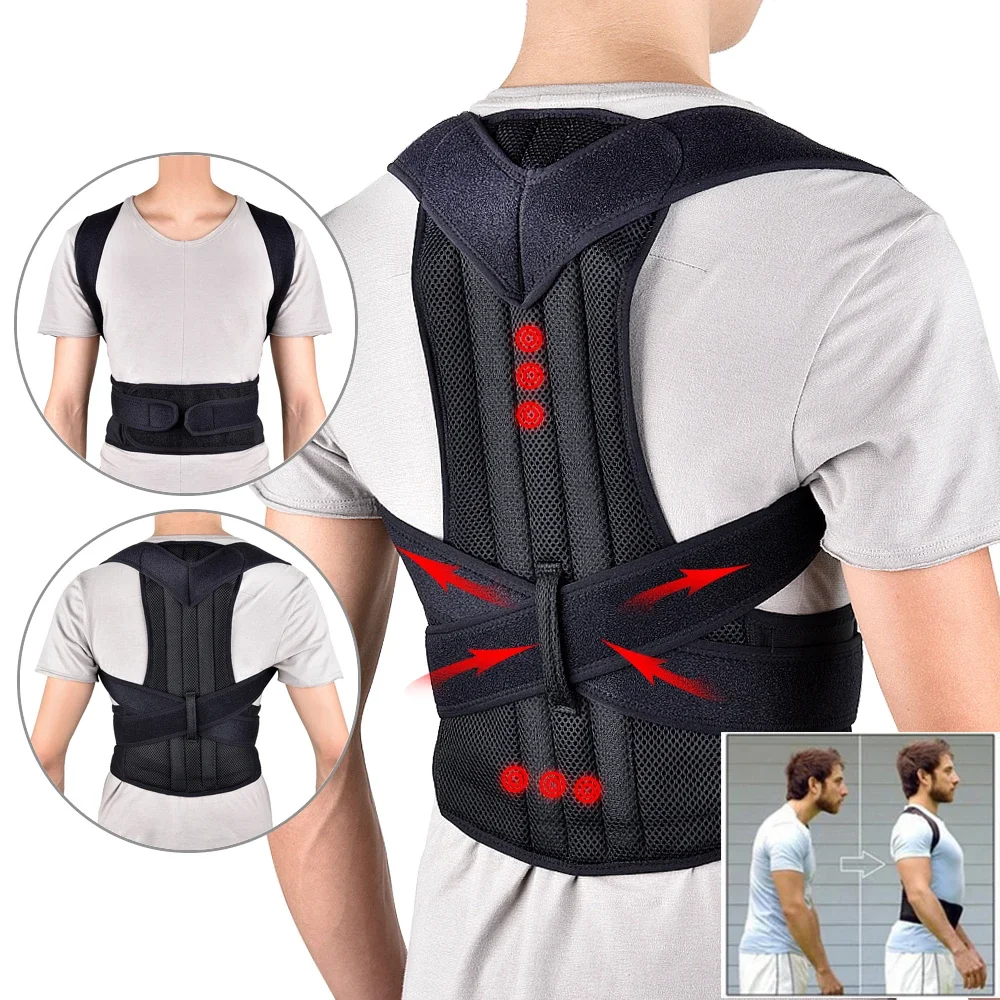 Corrector lumbar táctico – Cinturón soporte espalda ajustable negro