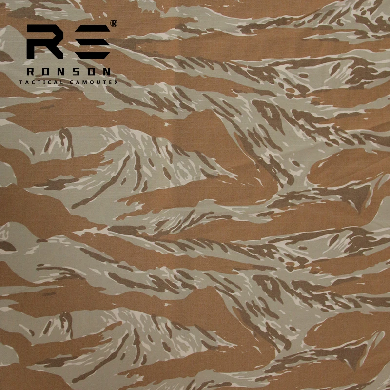 Tela táctica Ripstop camuflaje tigre desierto azul para uniforme - imagen 2