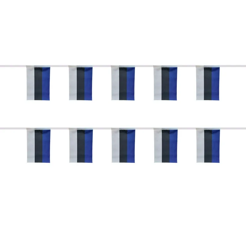 Banderines de Estonia en poliéster, guirnalda para fiestas - imagen 2