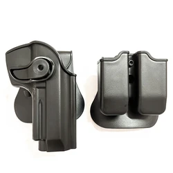 Funda táctica IMI M9 con retención y porta cargador para cinturón
