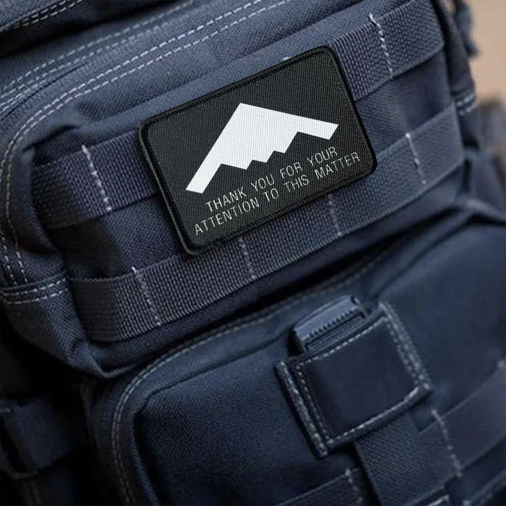 B2 Spirit Stealth Bomber: parche táctico con velcro para mochila - imagen 4