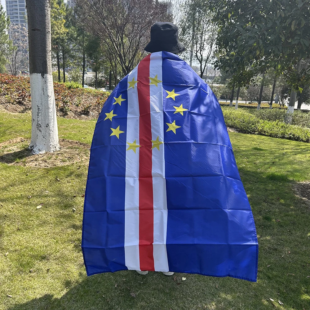 Bandera de Cabo Verde de poliéster para interior y exterior resistente - imagen 2