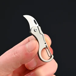 Navaja táctica EDC mini de bolsillo acero inoxidable, llavero
