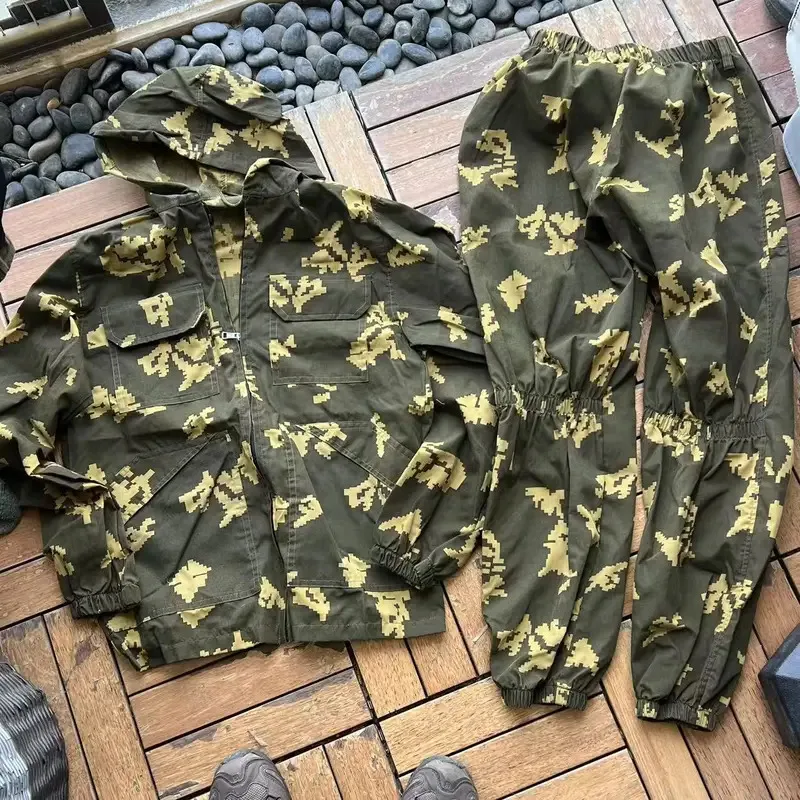 Uniforme táctico caza flores amarillas verano para hombre - imagen 2