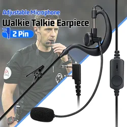 Auricular ABBREE walkie talkie con micrófono PTT y sonido claro