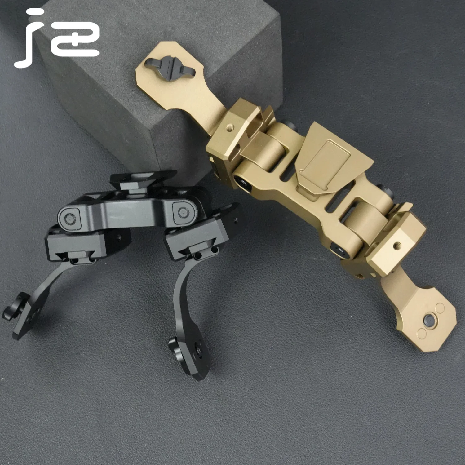 Soporte NVG de casco en J doble brazo aluminio PVS-14 L4G24