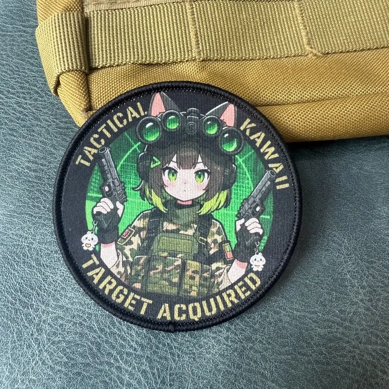 Parche táctico gatuno con velcro y emblema militar para uniforme - imagen 4