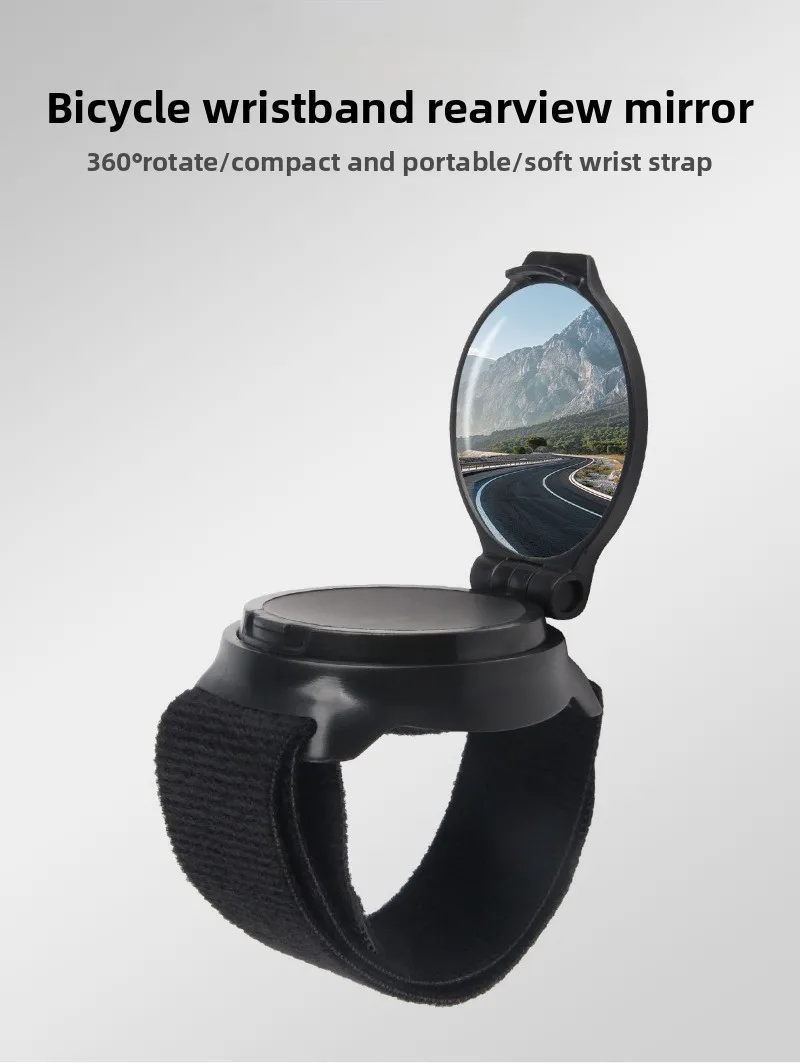 Espejo retrovisor con correa ajustable para la muñeca