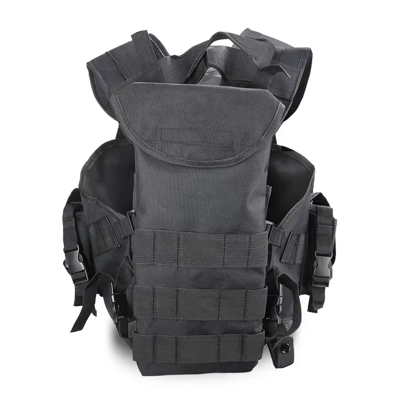 Chaleco táctico MOLLE con bolsa de agua – Airsoft y Paintball - imagen 2