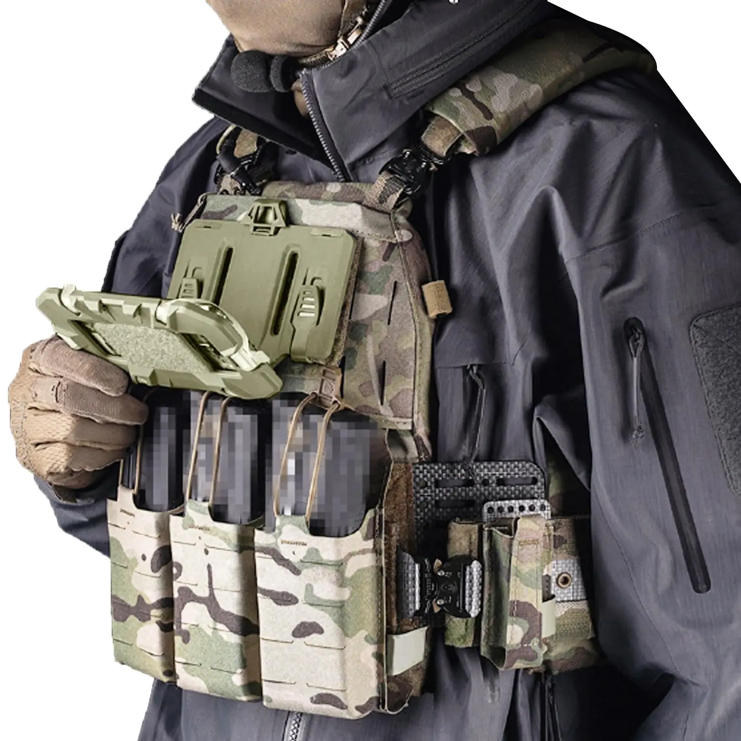 Instalación en chaleco MOLLE
