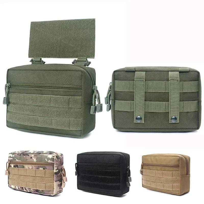 Bolsa táctica MOLLE abatible de nylon para chaleco EDC - imagen 2