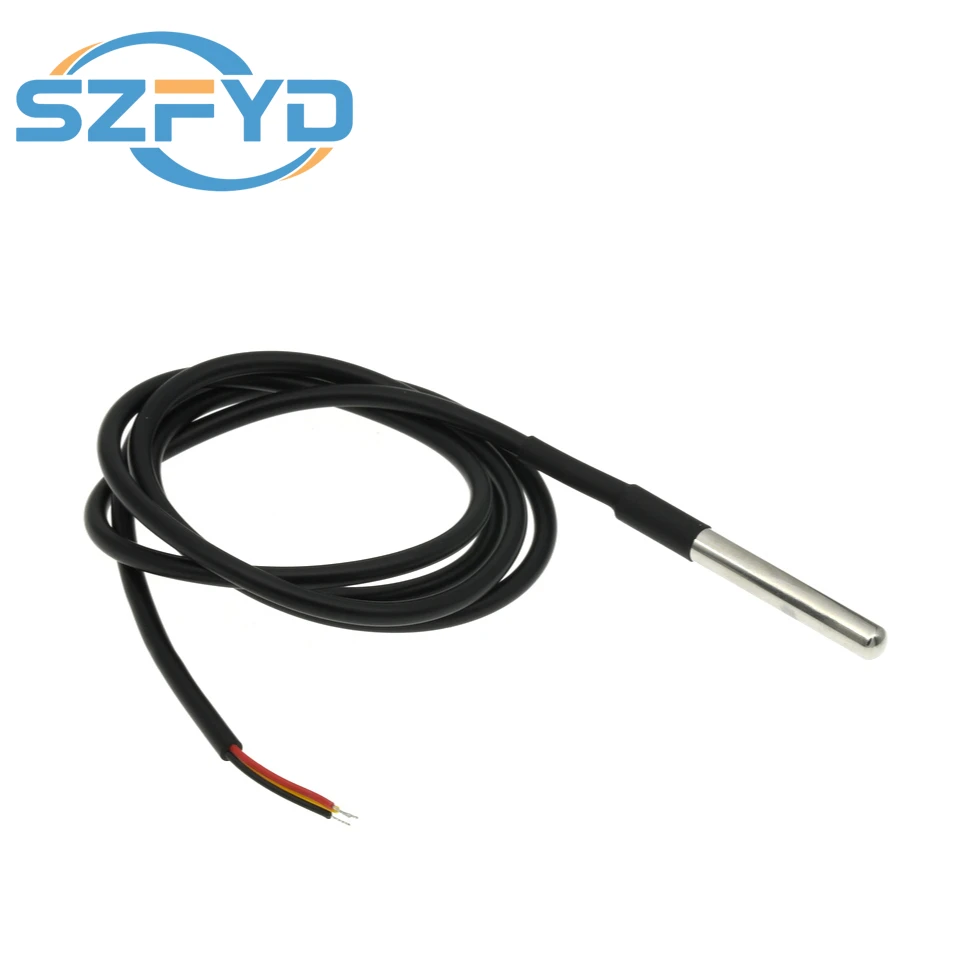 Sonda de temperatura DS18B20 impermeable rosca acero inoxidable - imagen 4