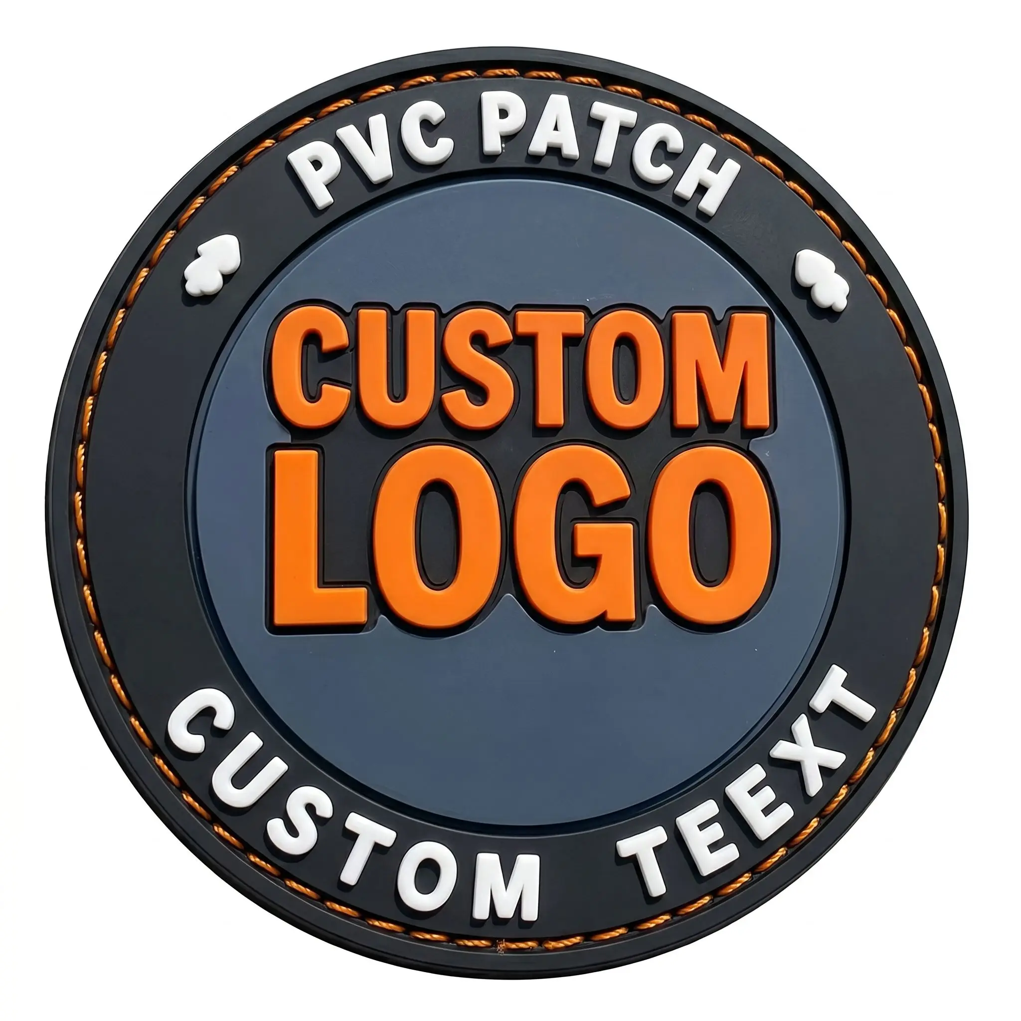 Parche táctico termoadhesivo PVC logotipo 3D goma con velcro - imagen 3