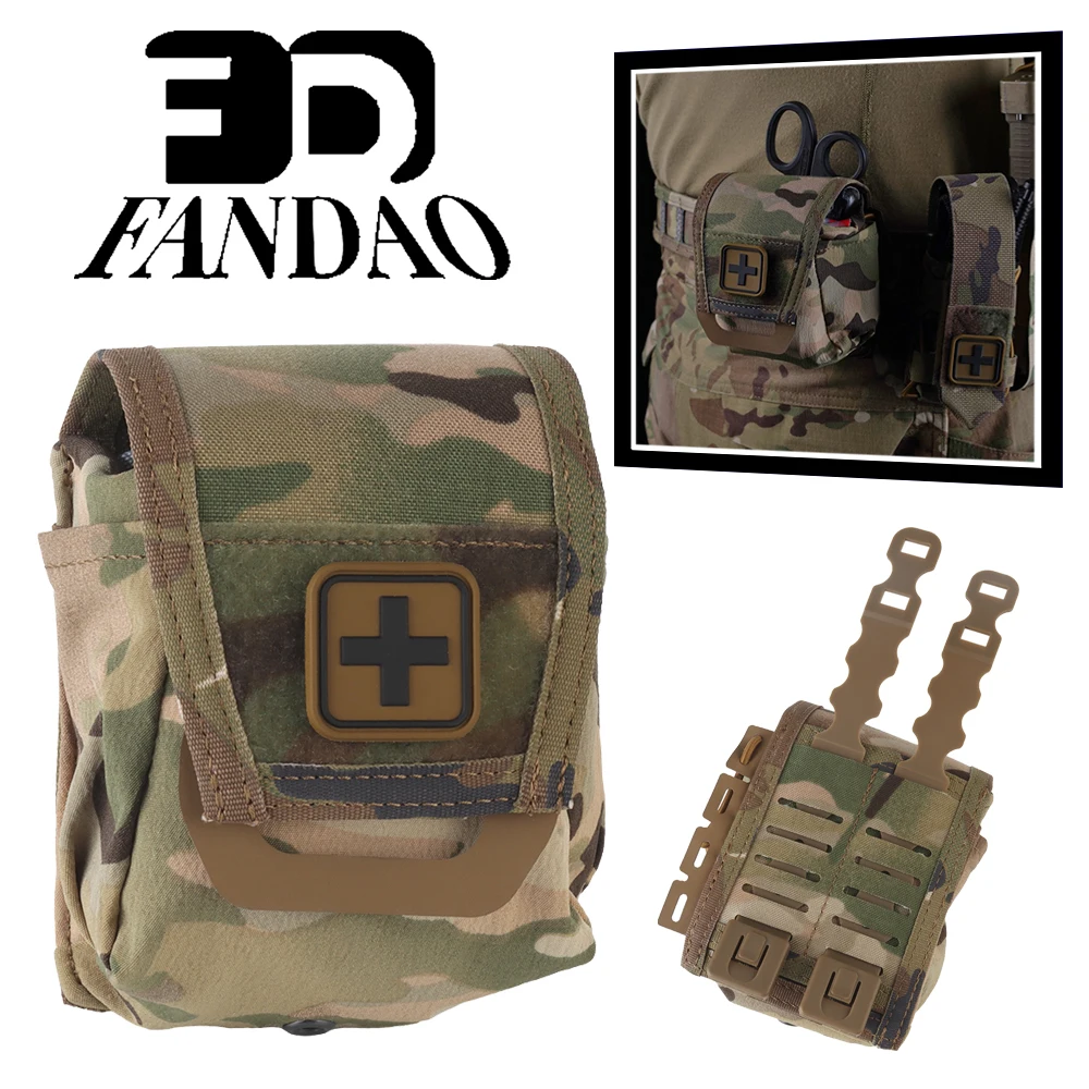 Bolsa MOLLE táctica botiquín despliegue rápido para emergencias