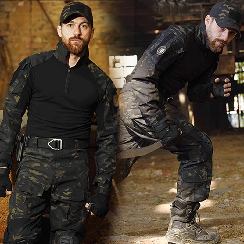 Traje táctico de rana G3 camuflaje – Manga larga y pantalón corto - imagen 5
