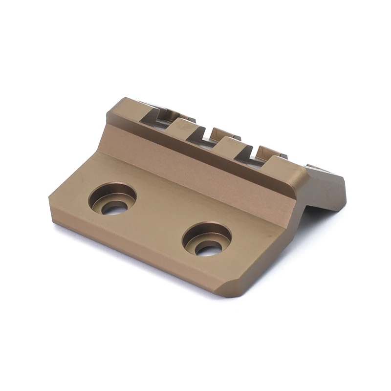 Adaptador linterna táctica M-LOK Keymod riel metálico desplazado - imagen 5
