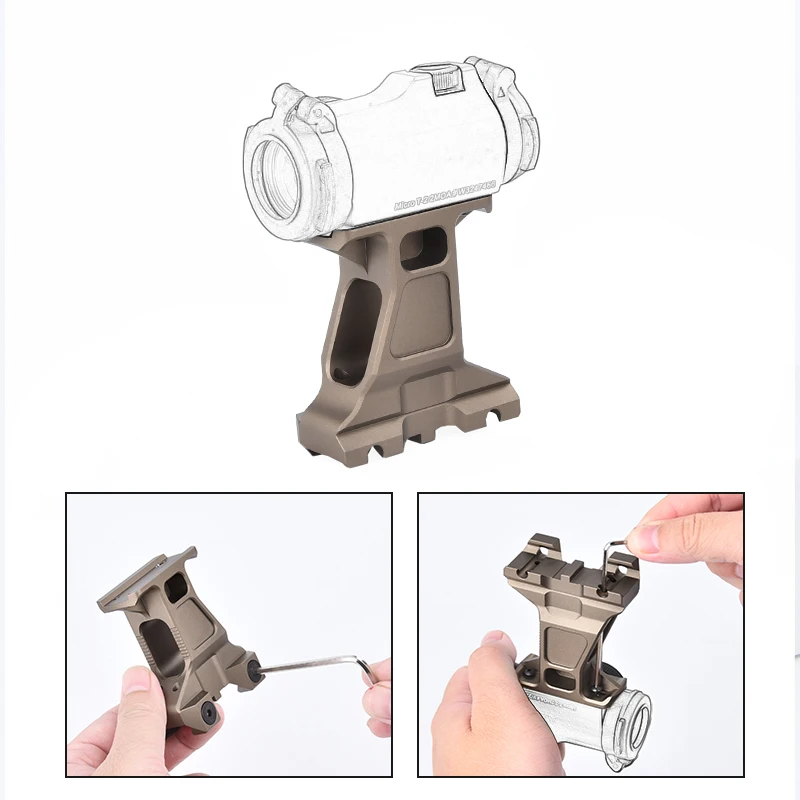 LERNA WADSN Base Visión Punto Rojo Táctica Riel 20mm Picatinny AR15 HK416 Airsoft - imagen 2
