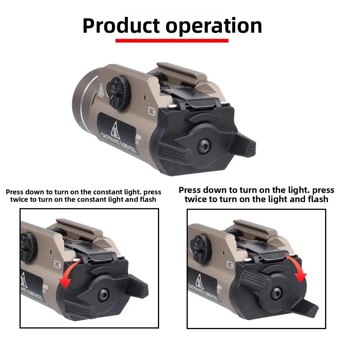 Linterna táctica Surefire X300 Ultra para pistola Glock – LED 20 mm
