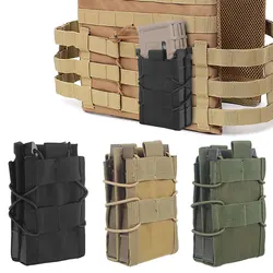 Bolsa táctica porta cargadores MOLLE de nylon para rifle táctico
