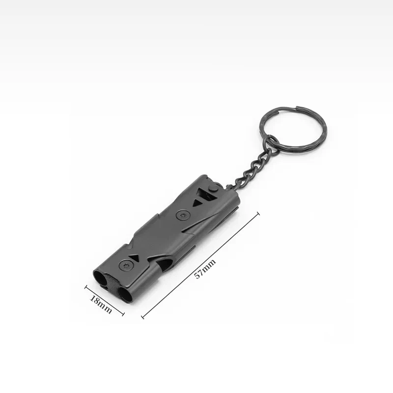 Silbato supervivencia acero doble tubo 150 dB – Señal de rescate - imagen 2