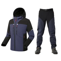 Conjunto táctico invierno – Chaqueta y pantalón de lana gruesa