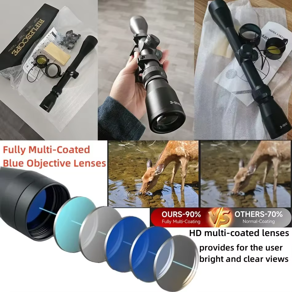Mira táctica para rifle de caza, segundo plano focal y Picatinny - imagen 5