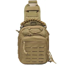 Bolsa de pecho táctica MOLLE con eslinga para exteriores