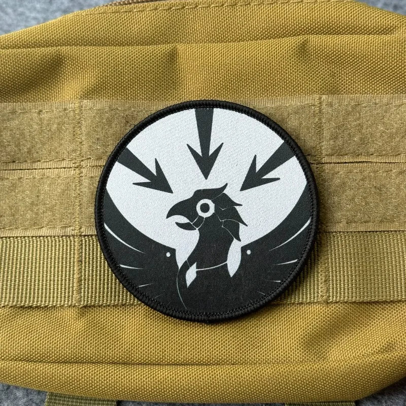 Parche táctico de velcro gancho y bucle halcón para mochila