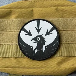 Parche táctico de velcro gancho y bucle halcón para mochila
