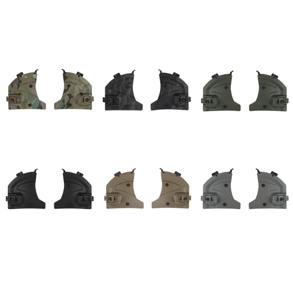 Casco táctico Wendy Ex 3.0 con cubiertas laterales y orejeras protectoras