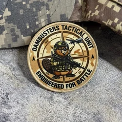 Parche táctico Beaver Squad moral impresa con Velcro