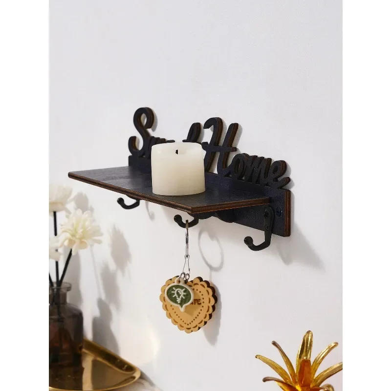 Sweet Home colgador de llaves de pared madera con perchero - imagen 2