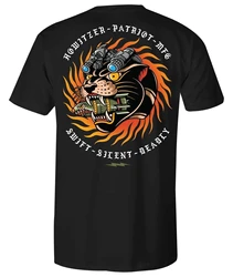 Camiseta táctica Howitzer Clothing Panther Military Grunt MFG algodón