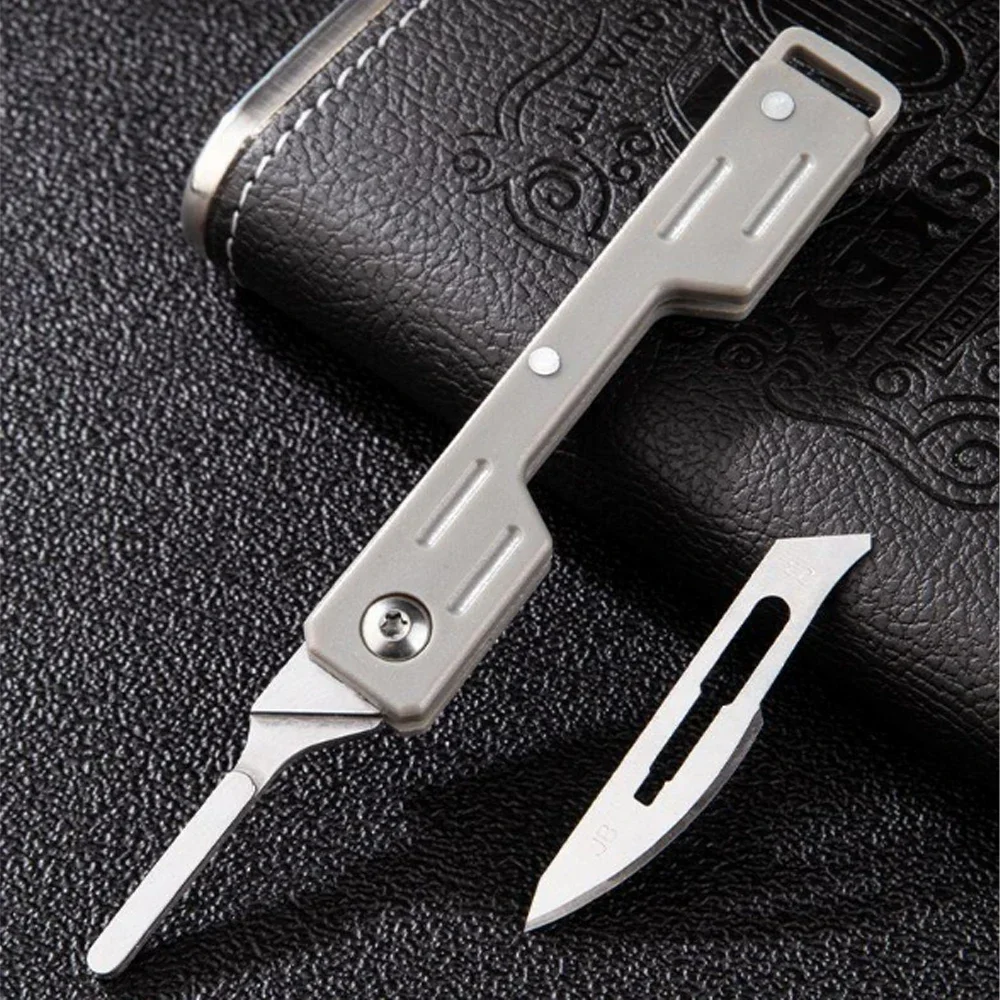 Navaja EDC plegable bisturí médico para aire libre supervivencia - imagen 4