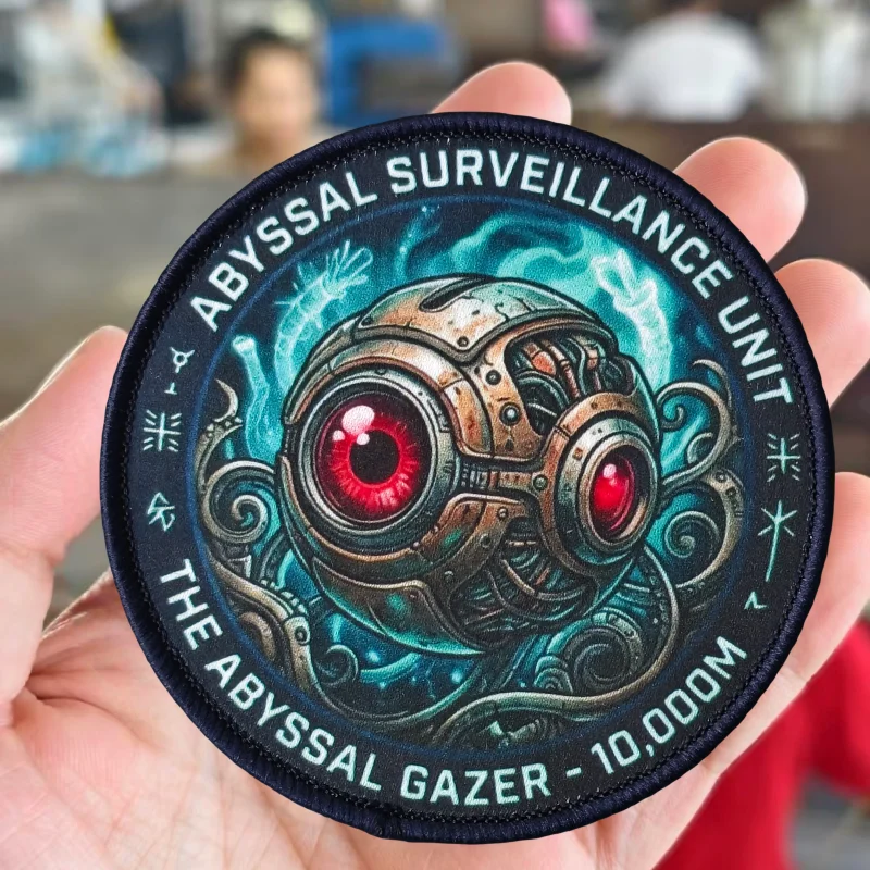 Parche táctico pulpo Abyssal Surveillance moral con cierre velcro - imagen 3