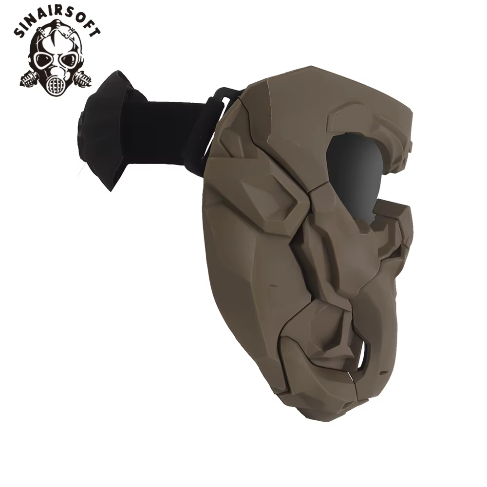 SINAIRSOFT máscara táctica airsoft con visor ajustable y correa - imagen 5