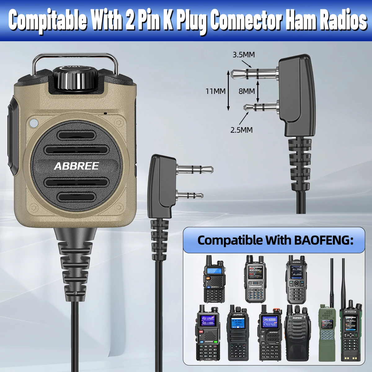 ABBREE AR-158 micrófono altavoz recargable con volumen ajustable - imagen 5