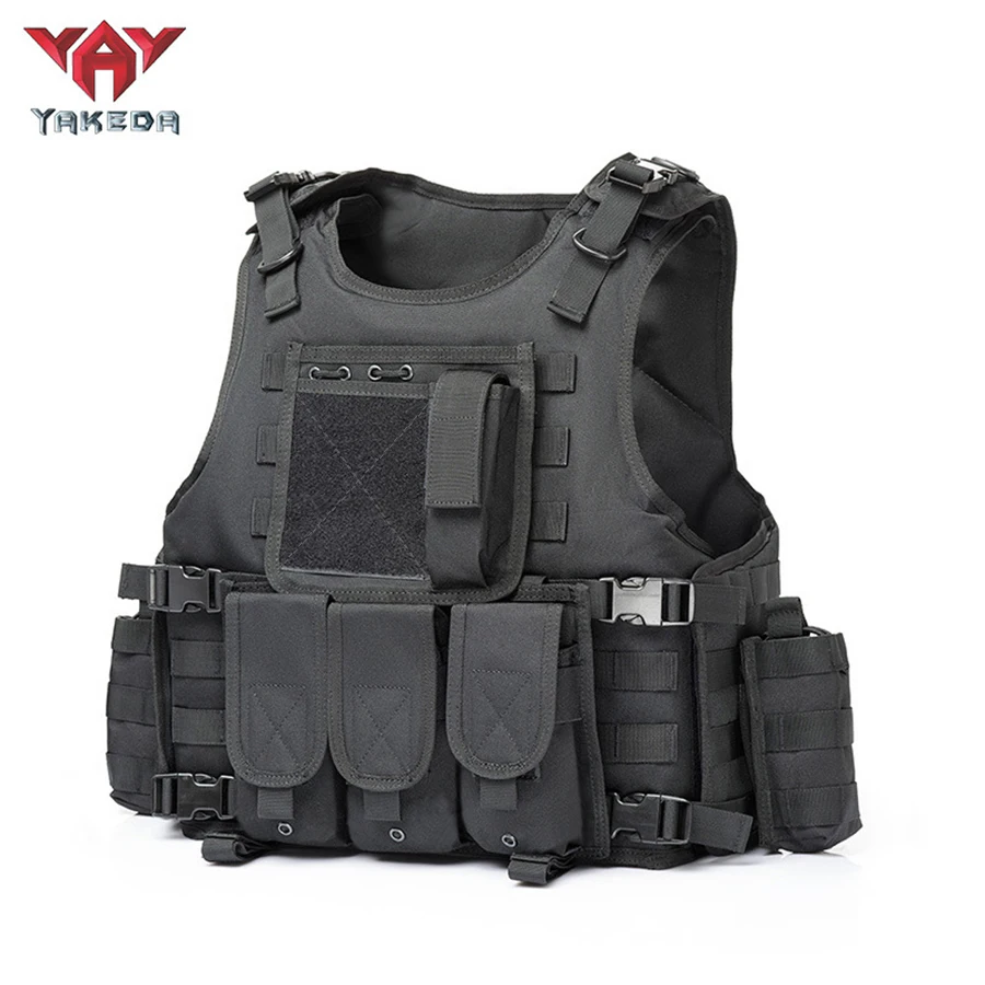 Chaleco táctico MOLLE YAKEDA con accesorios modulares - imagen 3