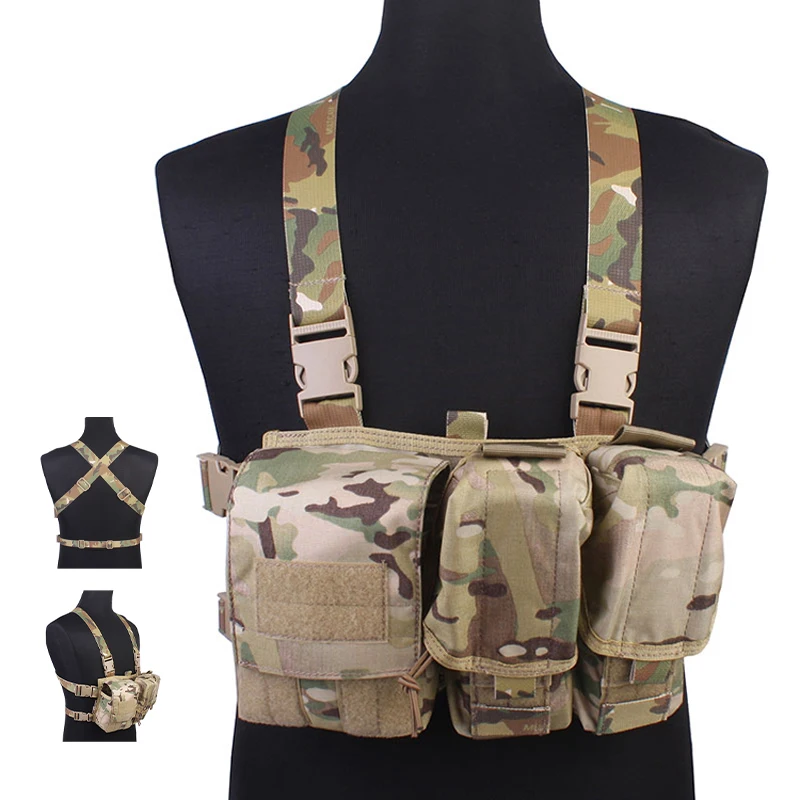 Emersongear Aparejo de Pecho Táctico Multibolsillos Nylon - imagen 4