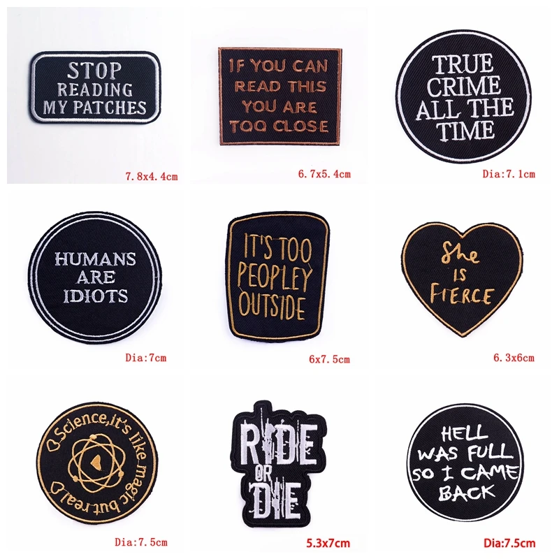 Insignias para coser en ropa y personalizar