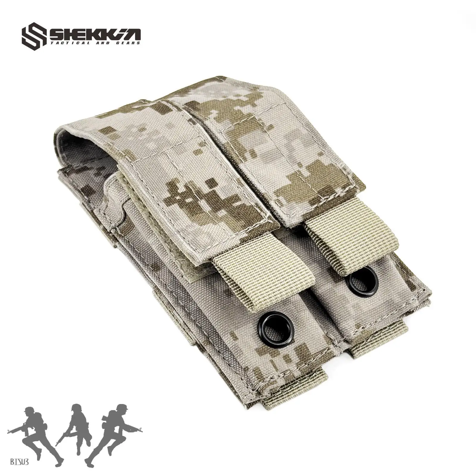 DG bolsa táctica AOR1 para cargadores pistola simple doble - imagen 4