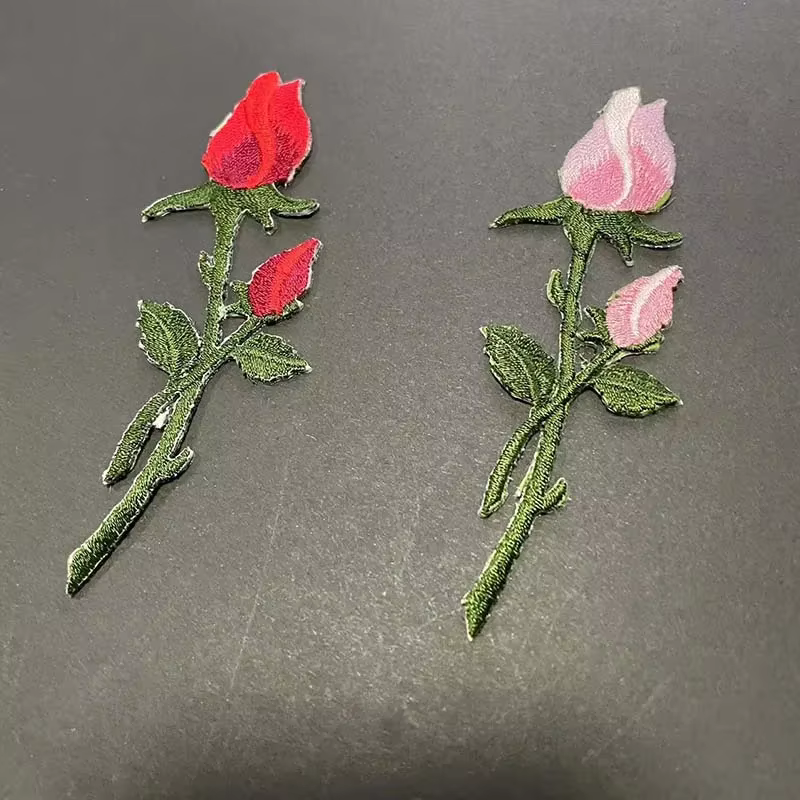 Parche floral termoaplicable 3D – Detalle táctico para ropa diaria - imagen 5