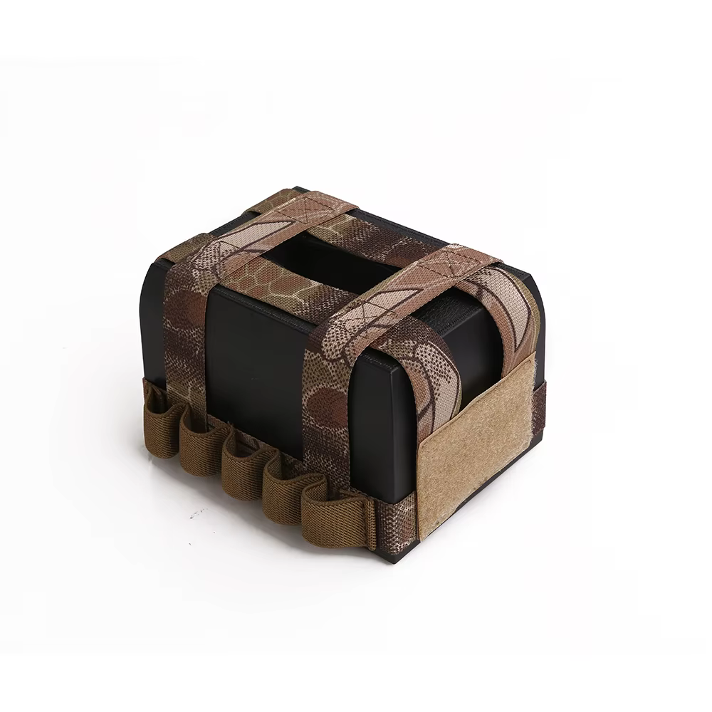 Diferentes patrones de camuflaje disponibles para la funda