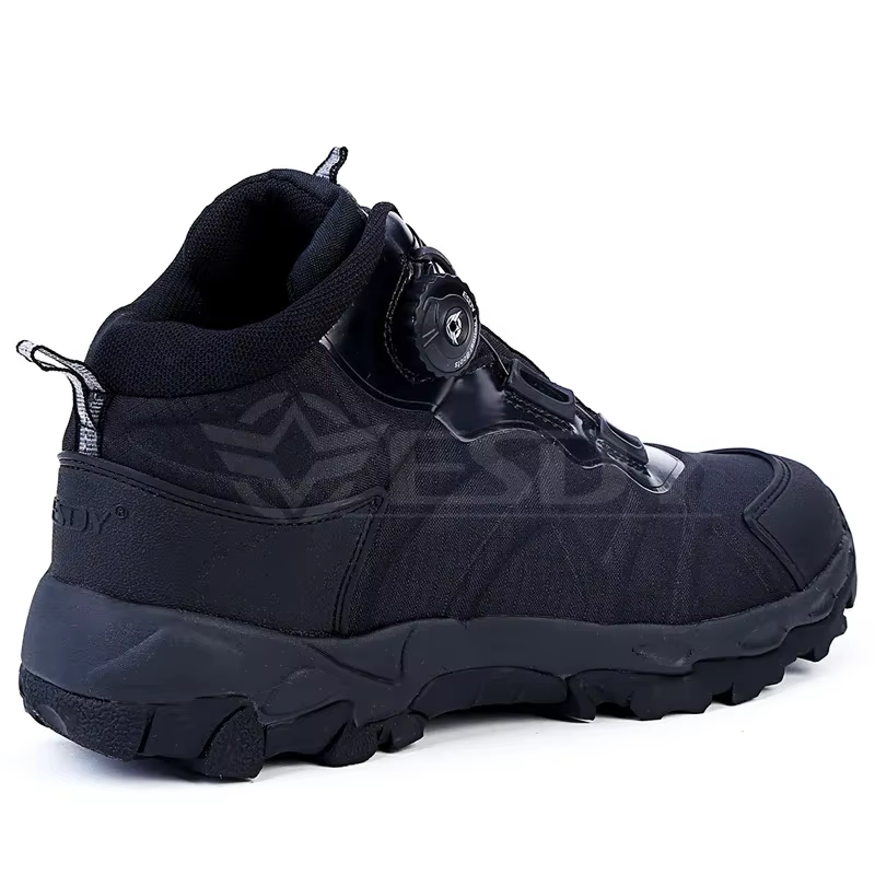Botas tácticas cuero cordones combate senderismo invierno - imagen 4
