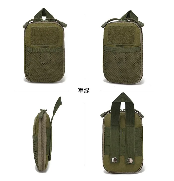 Vista de la bolsa para accesorios tácticos