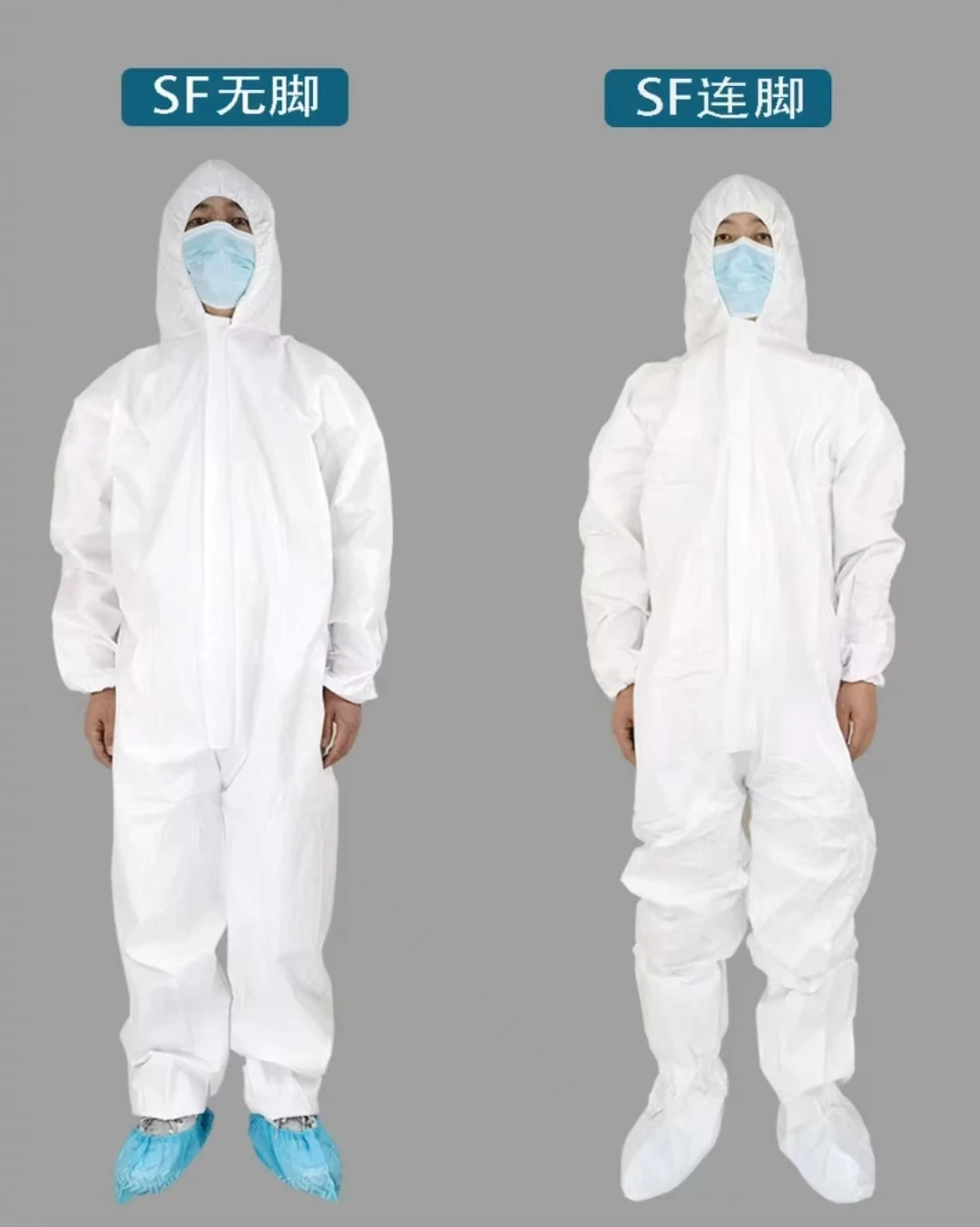 Overol protección antipolvo desechable transpirable resistente agua y aceite - imagen 4